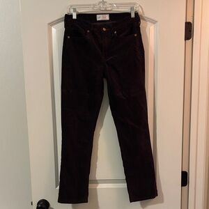 Gap Women's brown corduroy pants. Vintage slim mid rise. Size 4